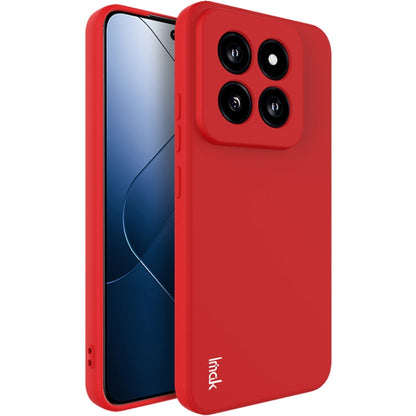 For Xiaomi 14 Pro 5G imak UC-4 Series Straight Edge TPU Phone Case(Red) - 14 Pro Cases by imak | Online Shopping UK | buy2fix