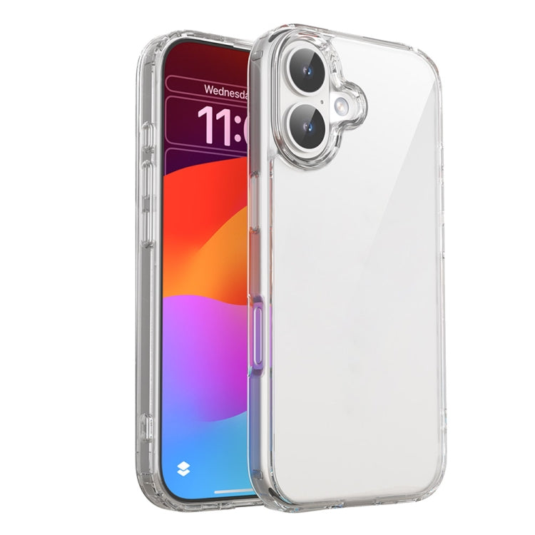 For iPhone 16 Mutural Ice Series TPU Phone Case(Transparent) - iPhone 16 Cases by Mutural | Online Shopping UK | buy2fix