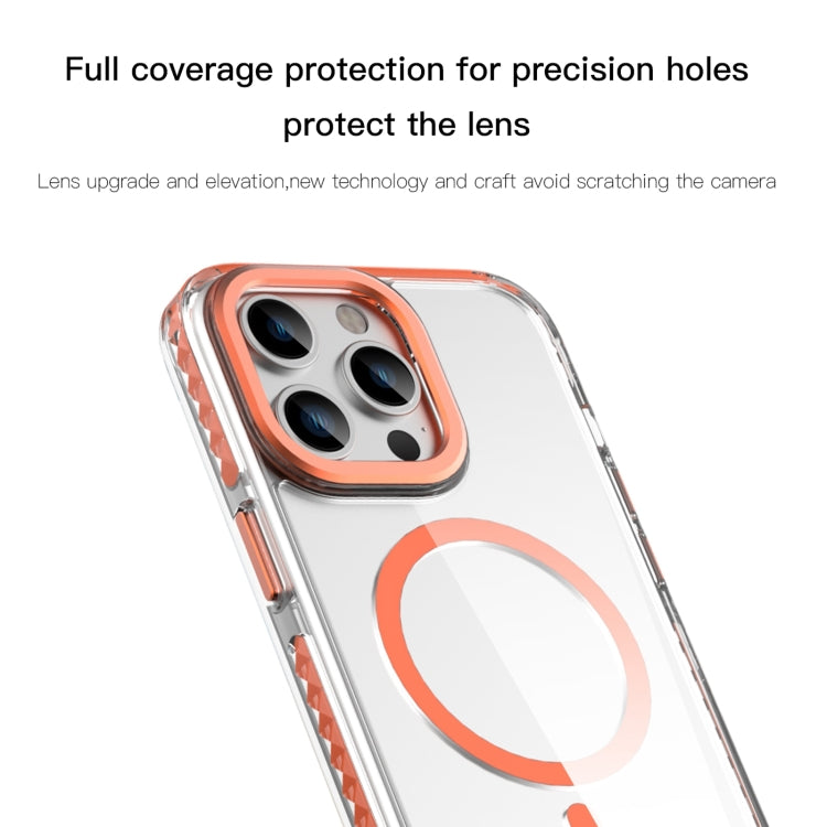 For iPhone 15 Pro Max Mutural Cushion Series MagSafe Magnetic Phone Case(Orange) - iPhone 15 Pro Max Cases by Mutural | Online Shopping UK | buy2fix