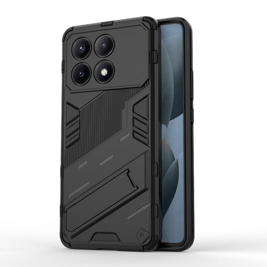 For Xiaomi Redmi K70E 5G Punk Armor 2 in 1 PC + TPU Phone Case with Holder(Black) - K70E Cases by buy2fix | Online Shopping UK | buy2fix