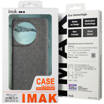 For Samsung Galaxy S24 Ultra 5G imak Ruiyi Series Cloth Texture PU + PC Phone Case(Light Grey) - Galaxy S24 Ultra 5G Cases by imak | Online Shopping UK | buy2fix