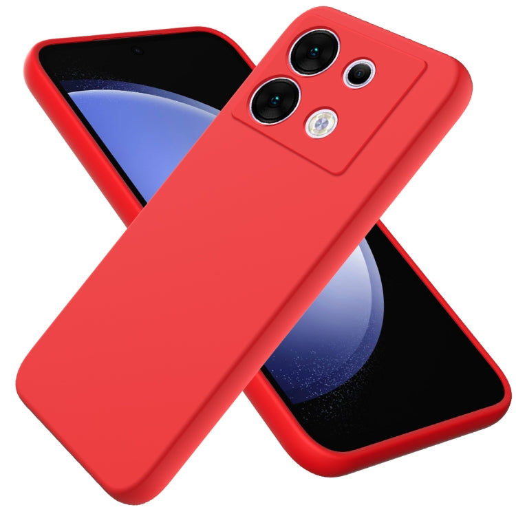 For Infinix Zero 30 5G Solid Color Liquid Silicone Dropproof Full Coverage Protective Case(Red) - Infinix Cases by buy2fix | Online Shopping UK | buy2fix