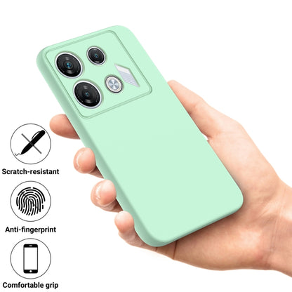 For Infinix GT 10 Pro Solid Color Liquid Silicone Dropproof Full Coverage Protective Case(Green) - Infinix Cases by buy2fix | Online Shopping UK | buy2fix