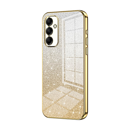 For Samsung Galaxy M14 Gradient Glitter Powder Electroplated Phone Case(Gold) - Galaxy Phone Cases by buy2fix | Online Shopping UK | buy2fix