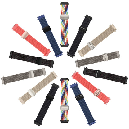 DUX DUCIS Mixture Pro Series Magnetic Buckle Nylon Braid Watch Band, Size:22mm(Midnight) - 22mm Bands by DUX DUCIS | Online Shopping UK | buy2fix