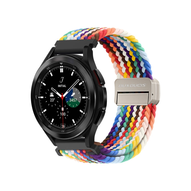 DUX DUCIS Mixture Pro Series Magnetic Buckle Nylon Braid Watch Band, Size:22mm(Rainbow) - 22mm Bands by DUX DUCIS | Online Shopping UK | buy2fix