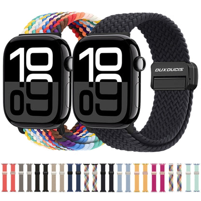 For Apple Watch Series 8 45mm DUX DUCIS Mixture Pro Series Magnetic Buckle Nylon Braid Watch Band(Light Mint) - Watch Bands by DUX DUCIS | Online Shopping UK | buy2fix