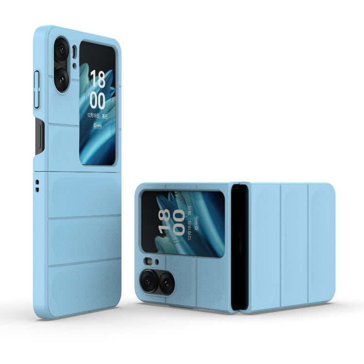 For OPPO Find N2 Flip Magic Shield Fold PC Shockproof Phone Case(Light Blue) - Find N2 Flip Cases by buy2fix | Online Shopping UK | buy2fix