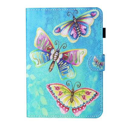 For Lenovo Tab M11/ Xiaoxin Pad 11 2024 Coloured Drawing Stitching Smart Leather Tablet Case(Colorful Butterflies) - Lenovo by buy2fix | Online Shopping UK | buy2fix