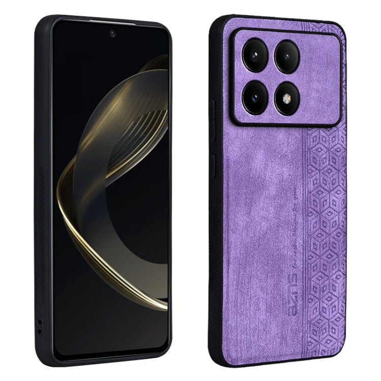 For Xiaomi Redmi K70 Pro AZNS 3D Embossed Skin Feel Phone Case(Purple) - K70 Pro Cases by AZNS | Online Shopping UK | buy2fix