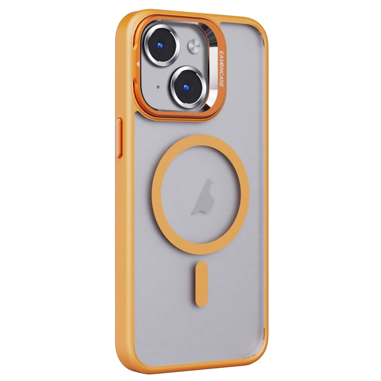 For iPhone 13 Invisible Lens Holder PC + TPU Frosted MagSafe Phone Case(Orange) - iPhone 13 Cases by buy2fix | Online Shopping UK | buy2fix