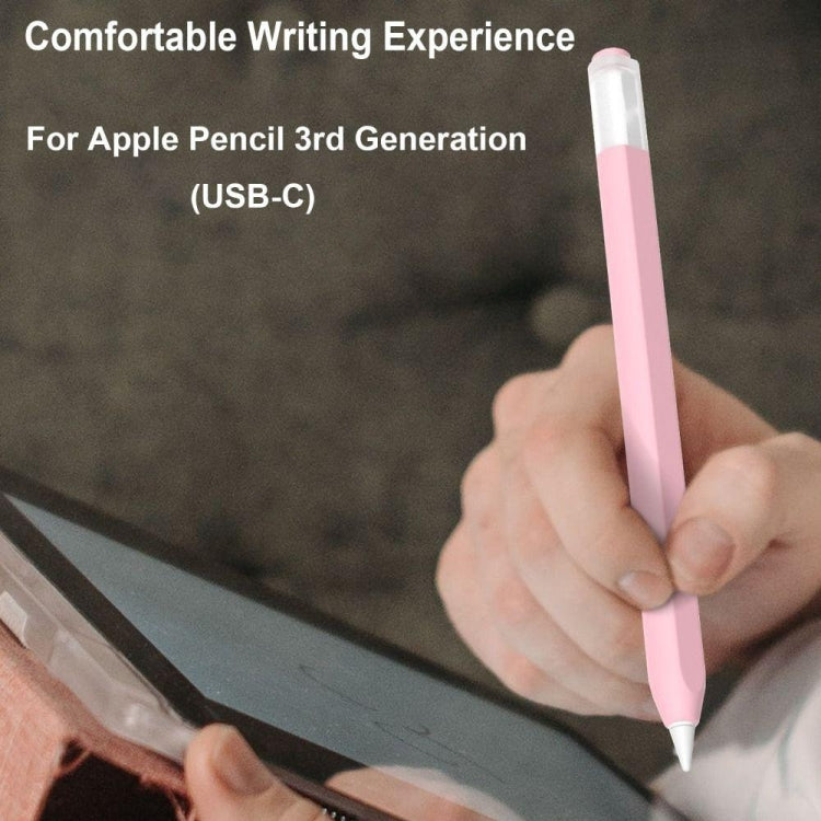 For Apple Pencil (USB-C) Jelly Silicone Stylus Pen Protective Cover(Purple) - Pencil Accessories by buy2fix | Online Shopping UK | buy2fix