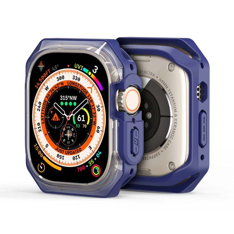 For Apple Watch Ultra 2 49mm / Ultra 49mm DUX DUCIS Tamo Series Hollow PC + TPU Watch Protective Case(Transparent Blue) - Watch Cases by DUX DUCIS | Online Shopping UK | buy2fix