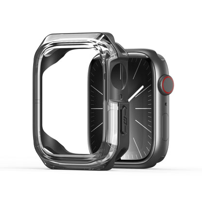 For Apple Watch 4 / 5 / 6 / SE 40mm DUX DUCIS Tamo Series Hollow PC + TPU Watch Protective Case(Transparent Black) - Watch Cases by DUX DUCIS | Online Shopping UK | buy2fix