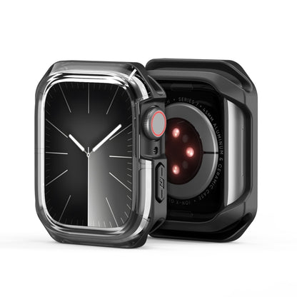 For Apple Watch 4 / 5 / 6 / SE 40mm DUX DUCIS Tamo Series Hollow PC + TPU Watch Protective Case(Transparent Black) - Watch Cases by DUX DUCIS | Online Shopping UK | buy2fix