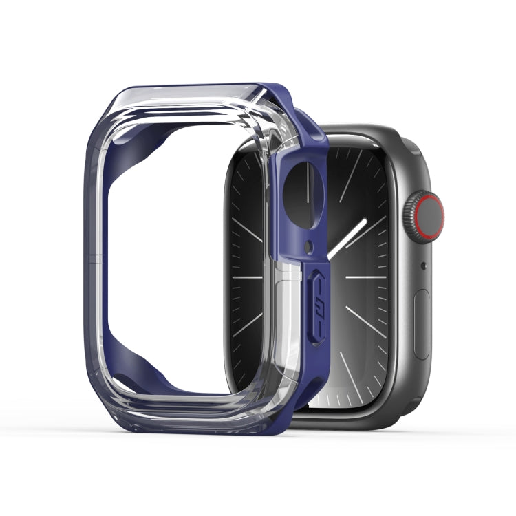 For Apple Watch 4 / 5 / 6 / SE 40mm DUX DUCIS Tamo Series Hollow PC + TPU Watch Protective Case(Transparent Blue) - Watch Cases by DUX DUCIS | Online Shopping UK | buy2fix