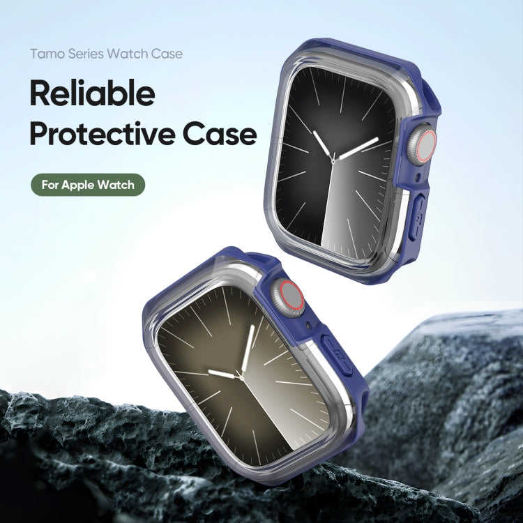 For Apple Watch 4 / 5 / 6 / SE 40mm DUX DUCIS Tamo Series Hollow PC + TPU Watch Protective Case(Transparent Blue) - Watch Cases by DUX DUCIS | Online Shopping UK | buy2fix