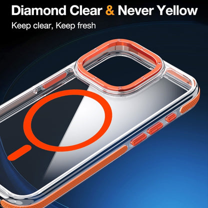 For iPhone 13 Pro Dual-Color Clear Acrylic Hybrid TPU MagSafe Phone Case(Transparent) - iPhone 13 Pro Cases by buy2fix | Online Shopping UK | buy2fix