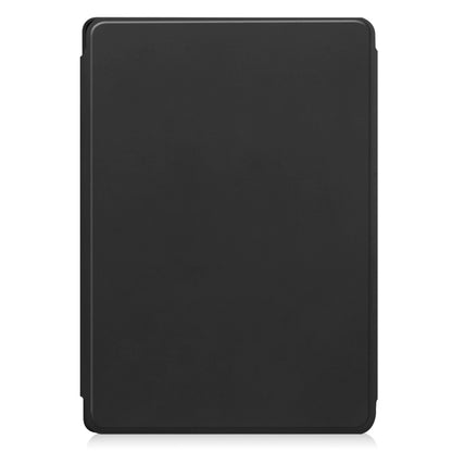 For Lenovo Tab M11/Xiaoxin Pad 11 2024 360 Rotation Transparent Smart Leather Case(Black) - Lenovo by buy2fix | Online Shopping UK | buy2fix