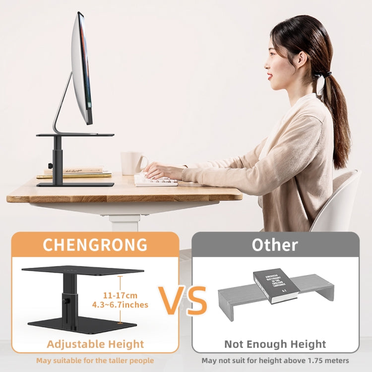 Lenuo DL-202 Aluminum Alloy Computer Screen Bracket(Black) - Laptop Stand by buy2fix | Online Shopping UK | buy2fix