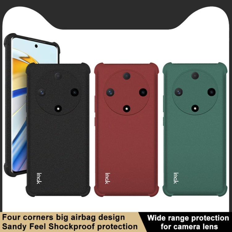 For Honor X9b 5G / Magic6 Lite 5G imak Shockproof Airbag TPU Phone Case(Matte Green) - Honor Cases by imak | Online Shopping UK | buy2fix