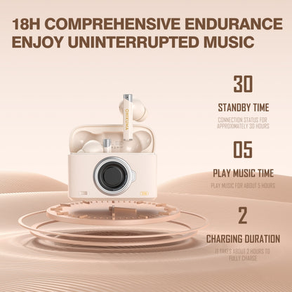 ONIKUMA T18 Bluetooth 5.3 Wireless Earphone(Beige) - Bluetooth Earphone by ONIKUMA | Online Shopping UK | buy2fix