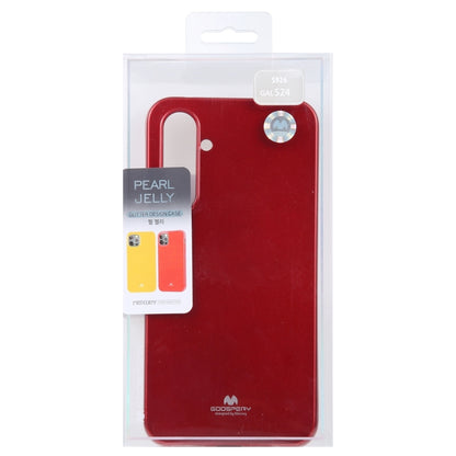 For Samsung Galaxy S24 5G GOOSPERY PEARL JELLY Shockproof TPU Phone Case(Red) - Galaxy S24 5G Cases by GOOSPERY | Online Shopping UK | buy2fix