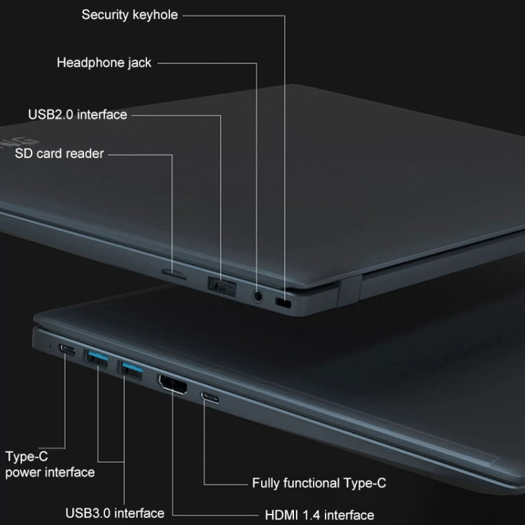 AK15U 15.6 inch Ultrathin Laptop, 12GB+1TB, Windows 10 Intel Processor N95 Quad Core(Dark Grey) - Others by buy2fix | Online Shopping UK | buy2fix
