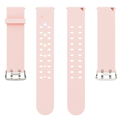 For Apple Watch Series 9 41mm Luminous Colorful Light Silicone Watch Band(Pink) - Watch Bands by buy2fix | Online Shopping UK | buy2fix