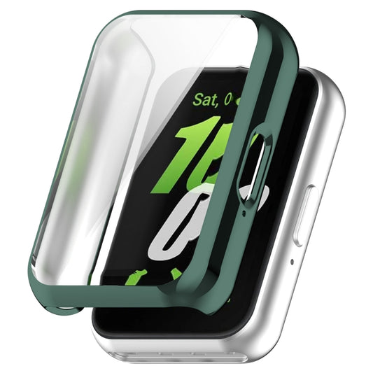 For Samsung Galaxy Fit 3 Full Coverage TPU Electroplated Watch Protective Case(Green) - Watch Cases by buy2fix | Online Shopping UK | buy2fix