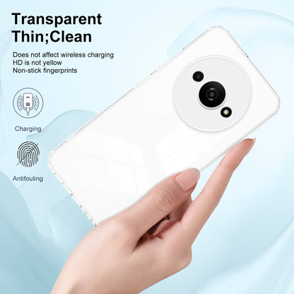 For Xiaomi Redmi A3 3 in 1 Clear TPU Color PC Frame Phone Case(White) - Xiaomi Cases by buy2fix | Online Shopping UK | buy2fix