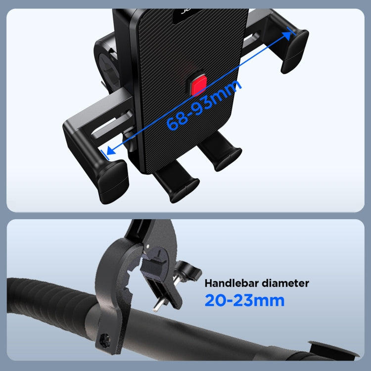 JOYROOM JR-OK7 Mechanical Bike Phone Mount(Black) - Holders by JOYROOM | Online Shopping UK | buy2fix