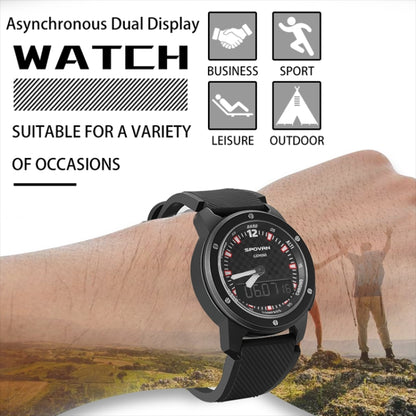 SPOVAN Gemini Outdoor Mountaineering Altitude Barometric Waterproof Sports Watch(Black) - Smart Watches by SPOVAN | Online Shopping UK | buy2fix