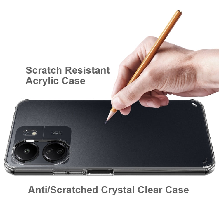 For Xiaomi Redmi 13C 4G Scratchproof Acrylic TPU Phone Case(Transparent) - 13C Cases by buy2fix | Online Shopping UK | buy2fix