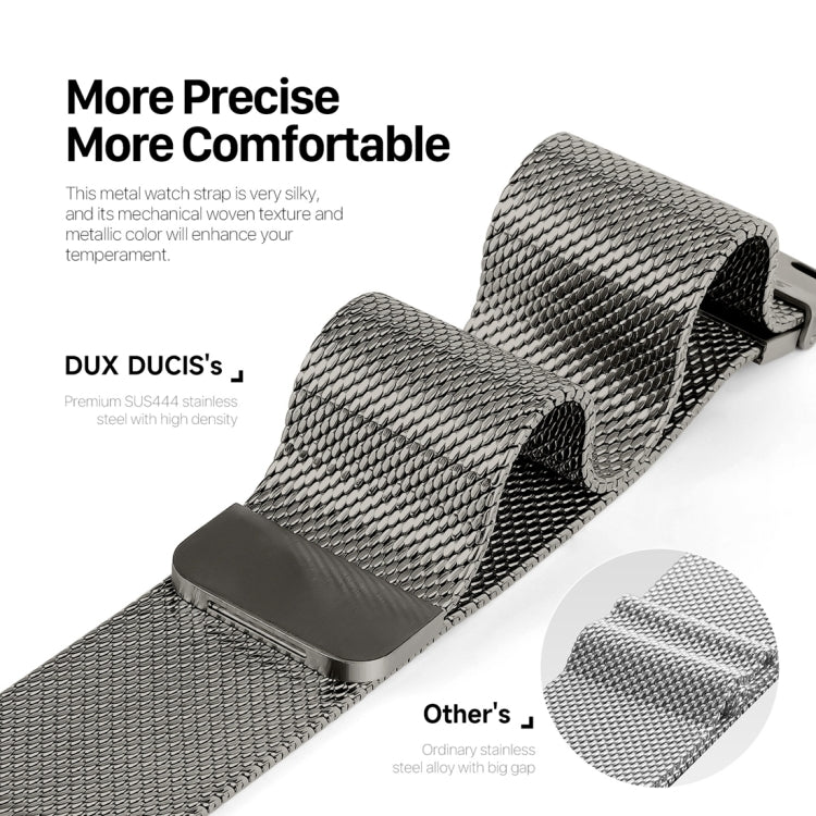 For Apple Watch Ultra 49mm DUX DUCIS Milanese Pro Series Stainless Steel Watch Band(Graphite) - Watch Bands by DUX DUCIS | Online Shopping UK | buy2fix