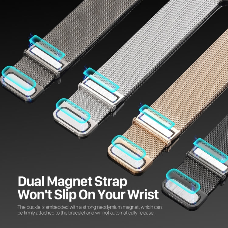 For Apple Watch Ultra 49mm DUX DUCIS Milanese Pro Series Stainless Steel Watch Band(Graphite) - Watch Bands by DUX DUCIS | Online Shopping UK | buy2fix