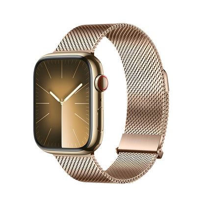 For Apple Watch Series 2 38mm DUX DUCIS Milanese Pro Series Stainless Steel Watch Band(Gold) - Watch Bands by DUX DUCIS | Online Shopping UK | buy2fix