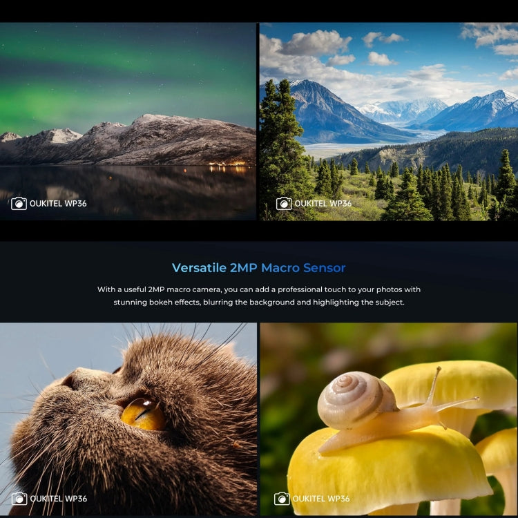 Oukitel WP36, 8GB+128GB, IP68/IP69K, Fingerprint Identification, 10600mAh, 6.52 inch MediaTek MT8788 Octa Core, NFC, OTG, Network: 4G(Black) - OUKITEL by OUKITEL | Online Shopping UK | buy2fix