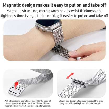 For Apple Watch Series 2 38mm Milanese Loop Magnetic Clasp Stainless Steel Watch Band(Silver) - Watch Bands by buy2fix | Online Shopping UK | buy2fix