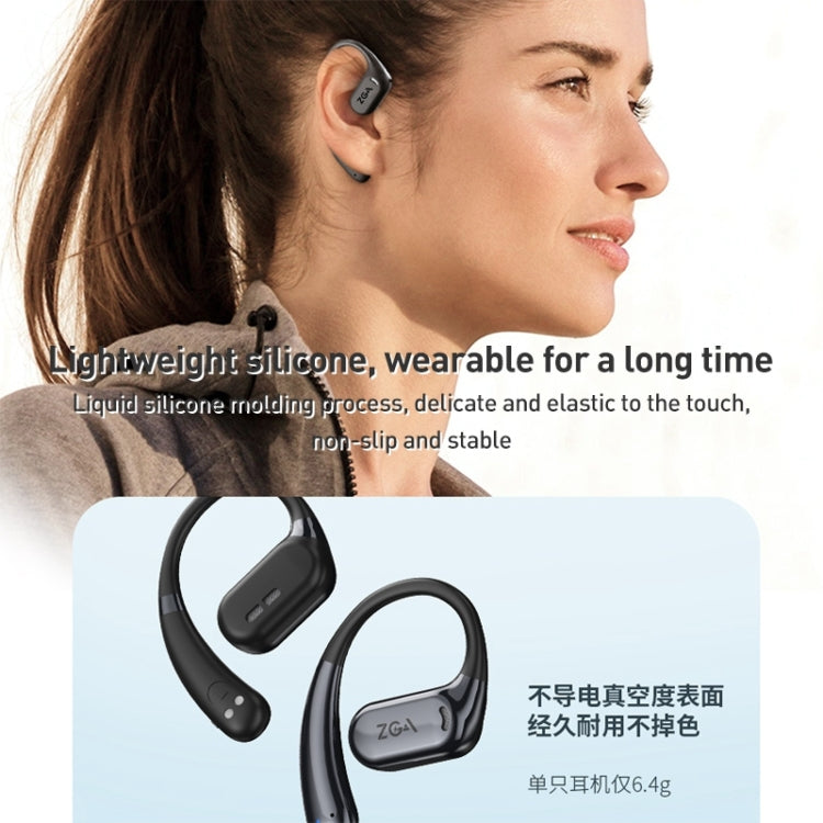 ZGA GS12 Ear-mounted Wireless Bluetooth Earphone(White) - Bluetooth Earphone by ZGA | Online Shopping UK | buy2fix