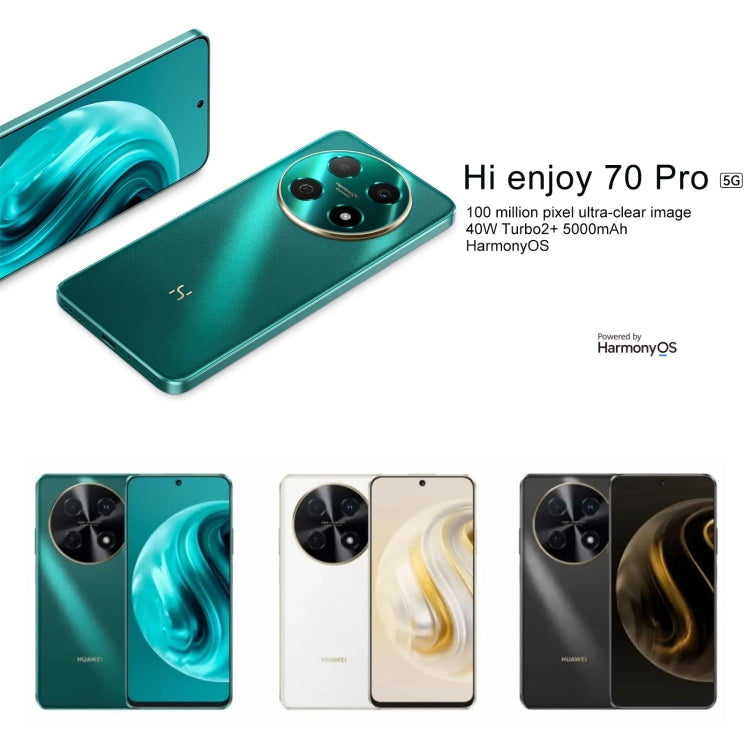 Hi Enjoy 70 Pro 5G, 8GB+256GB, Side Fingerprint Identification, 6.7 inch HarmonyOS 4.0 Dimensity 700 Octa Core 2.2GHz, Network: 5G, OTG, Not Support Google Play(White) - Huawei Mate & P by Huawei | Online Shopping UK | buy2fix