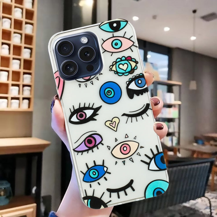 For iPhone 16 Pro Max Colorful Painting Pattern TPU Phone Case(Eye Monster) - iPhone 16 Pro Max Cases by buy2fix | Online Shopping UK | buy2fix