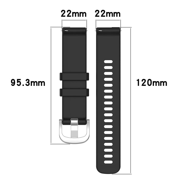 For Xiaomi Watch 2 Liquid Glossy Silver Buckle Silicone Watch Band(Orange) - Watch Bands by buy2fix | Online Shopping UK | buy2fix