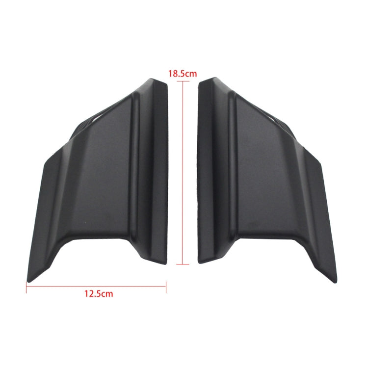 For Honda ADV160 2019-2023 Motorcycle Winglet Aerodynamic Wing Kit Spoiler(Black) - Ornamental Parts by buy2fix | Online Shopping UK | buy2fix