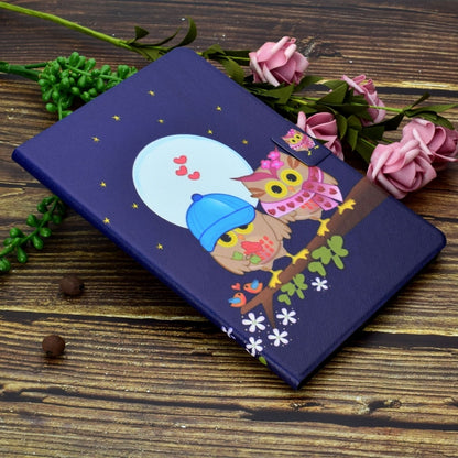 For Lenovo Tab M11 / Xiaoxin Pad 11 2024 Electric Pressed Colored Drawing Smart Leather Tablet Case(Couple Owl) - Lenovo by buy2fix | Online Shopping UK | buy2fix