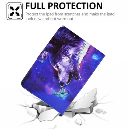 For Lenovo Tab M11 / Xiaoxin Pad 11 2024 Electric Pressed TPU Smart Leather Tablet Case(Butterfly Wolf) - Lenovo by buy2fix | Online Shopping UK | buy2fix
