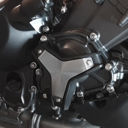 For Yamaha MT-09 2021 Motorcycle Engine Anti Crash Cushion Engine Antifall Protectors(Titanium Color) - Engines & Engine Parts by buy2fix | Online Shopping UK | buy2fix