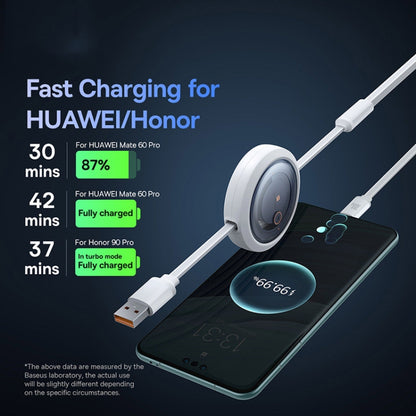 Baseus Core Series 100W 480Mbps USB-A to USB-C / Type-C + 8 Pin + Micro USB Telescopic Fast Charging Data Cable(White) - 2 in 1 Cable by Baseus | Online Shopping UK | buy2fix