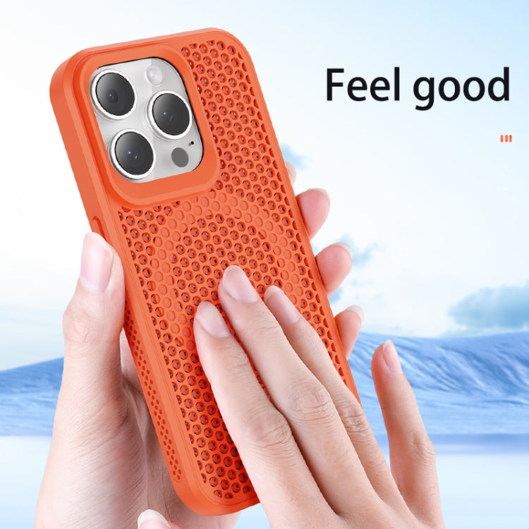 For iPhone 16 MagSafe Magnetic Heat Dissipation Phone Case(Orange) - iPhone 16 Cases by buy2fix | Online Shopping UK | buy2fix