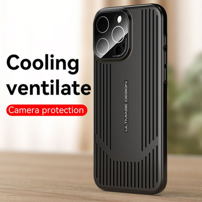 For iPhone 16 Pro Max Ice Sense Heat Dissipation Electroplating Frosted Phone Case(Grey) - iPhone 16 Pro Max Cases by buy2fix | Online Shopping UK | buy2fix